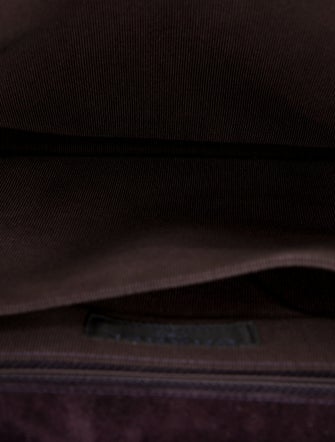 Chanel Suede Square Quilt Shoulder Bag