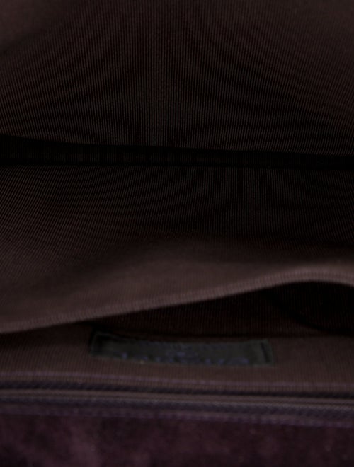 Chanel Suede Square Quilt Shoulder Bag