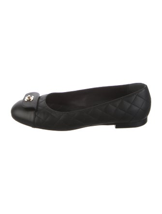 Chanel 2024 Interlocking CC Logo Ballet Flats