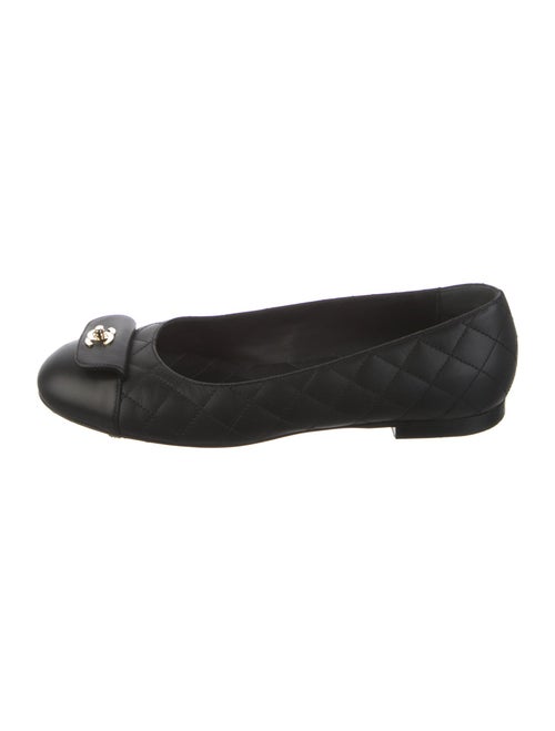 Chanel 2024 Interlocking CC Logo Ballet Flats