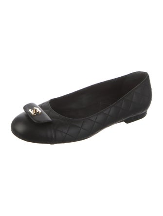Chanel 2024 Interlocking CC Logo Ballet Flats