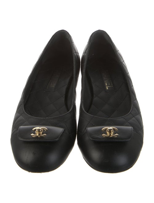Chanel 2024 Interlocking CC Logo Ballet Flats
