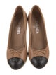 Chanel Interlocking CC Logo Leather Pumps