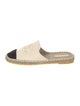 Chanel Interlocking CC Logo Canvas Espadrilles