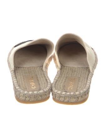 Chanel Interlocking CC Logo Canvas Espadrilles