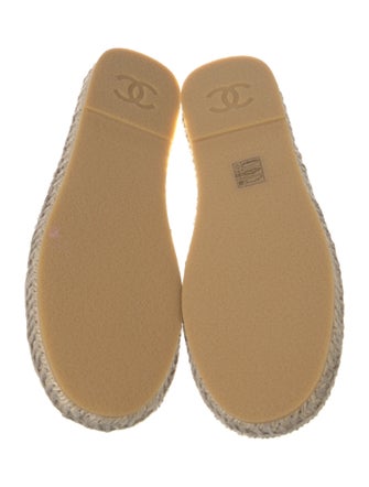 Chanel Interlocking CC Logo Canvas Espadrilles