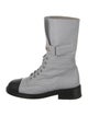 Chanel Leather Combat Boots