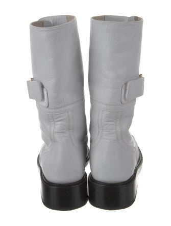 Chanel Leather Combat Boots