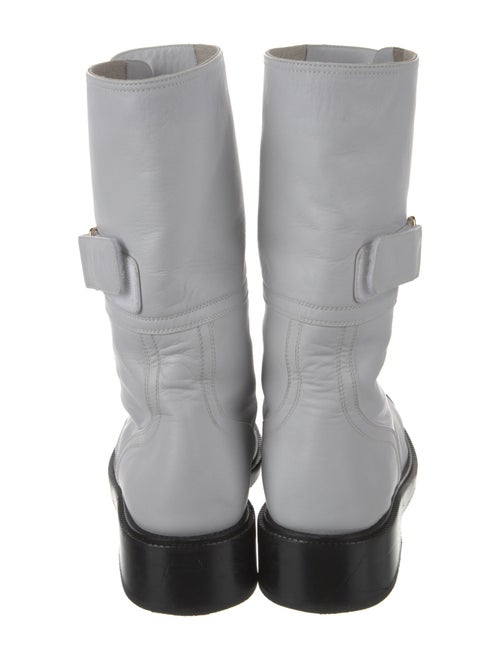 Chanel Leather Combat Boots