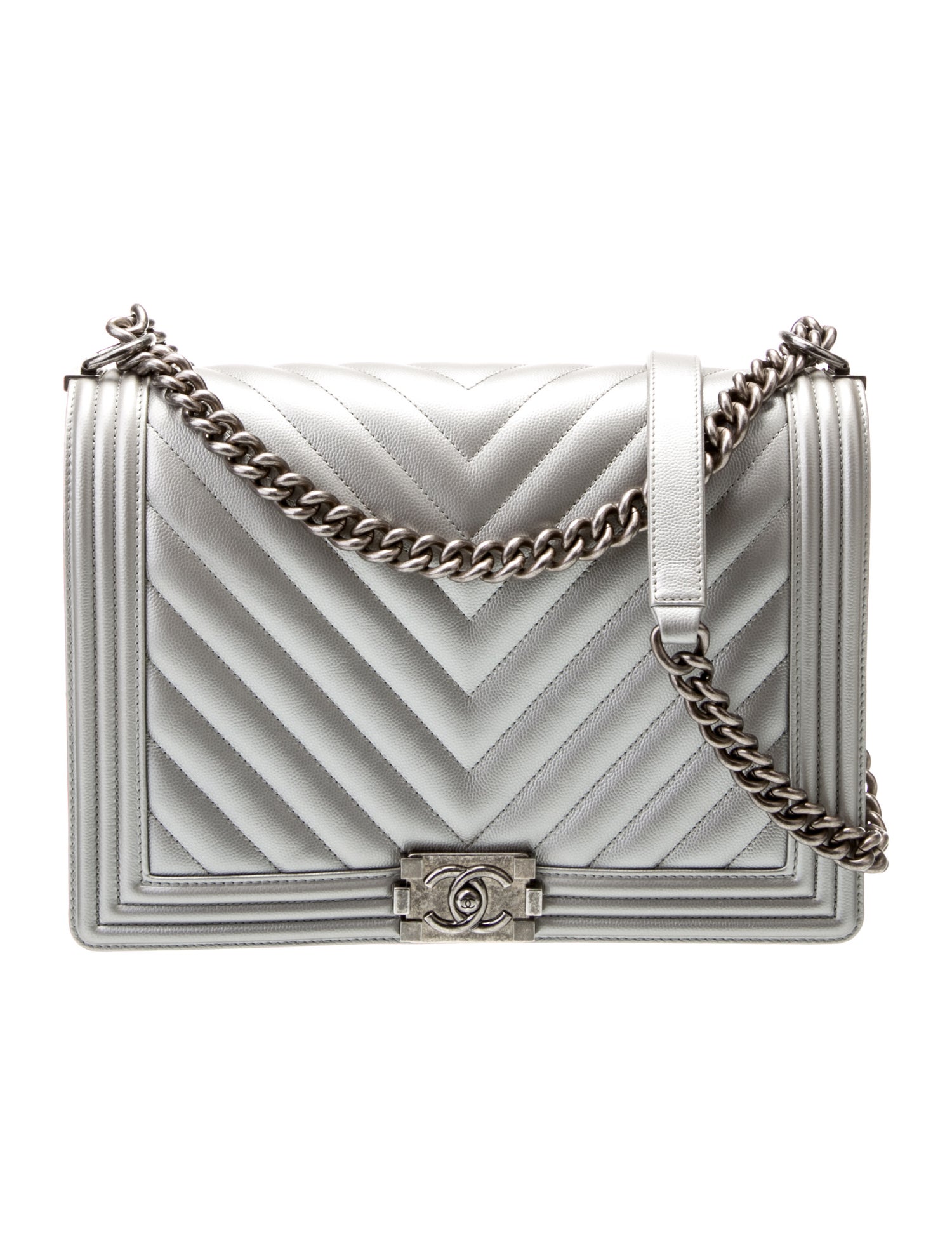 Chanel Chevron XL Boy Bag