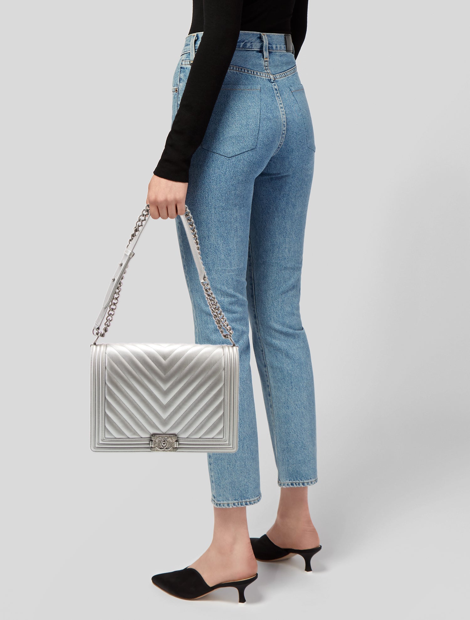 Chanel Chevron XL Boy Bag