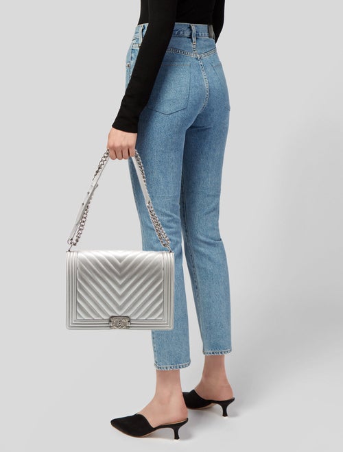 Chanel Chevron XL Boy Bag