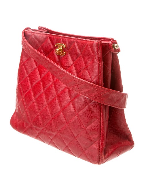 Chanel Quilted Caviar Shoulder Bag