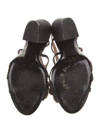 Chanel Interlocking CC Logo Satin Slides