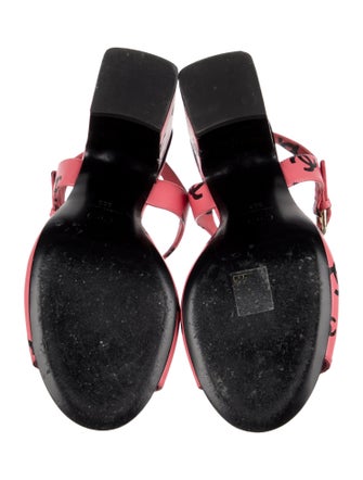 Chanel 2022 Interlocking CC Logo Slingback Sandals