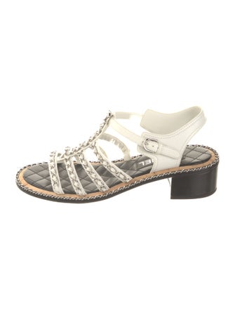 Chanel 2024 Interlocking CC Logo Gladiator Sandals
