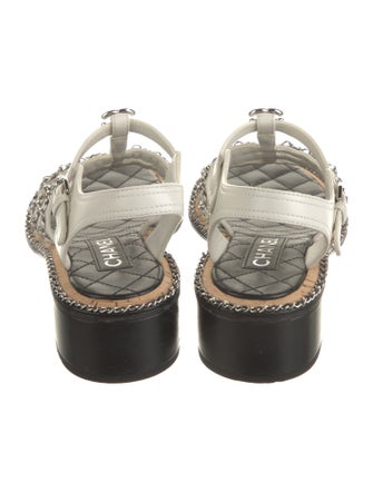 Chanel 2024 Interlocking CC Logo Gladiator Sandals
