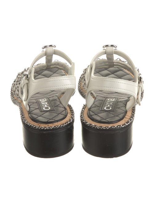 Chanel 2024 Interlocking CC Logo Gladiator Sandals