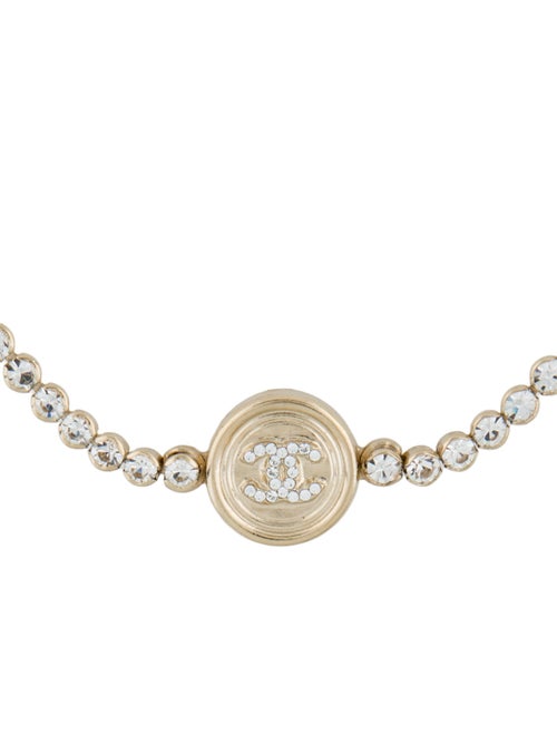Chanel Strass CC Long Chain Necklace