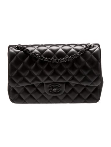 Chanel Shoulder Bags Jumbo So Black Double Flap Bag