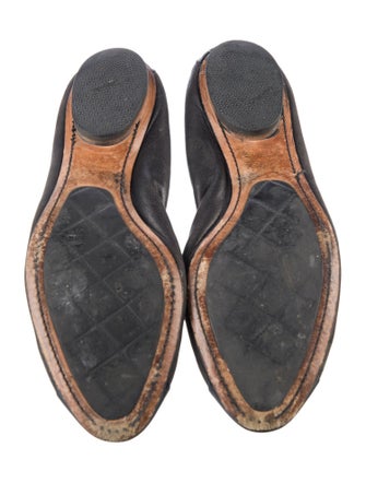 Chanel Interlocking CC Logo Lambskin Flats