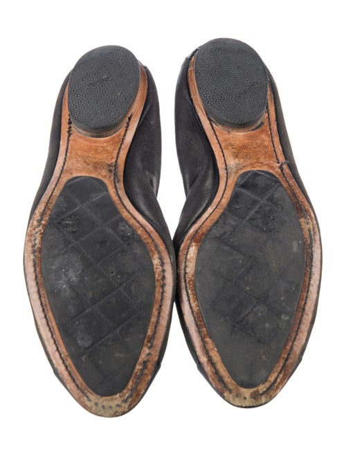 Chanel Interlocking CC Logo Lambskin Flats