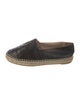 Chanel Interlocking CC Logo Lambskin Espadrilles