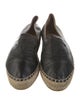 Chanel Interlocking CC Logo Lambskin Espadrilles