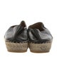 Chanel Interlocking CC Logo Lambskin Espadrilles