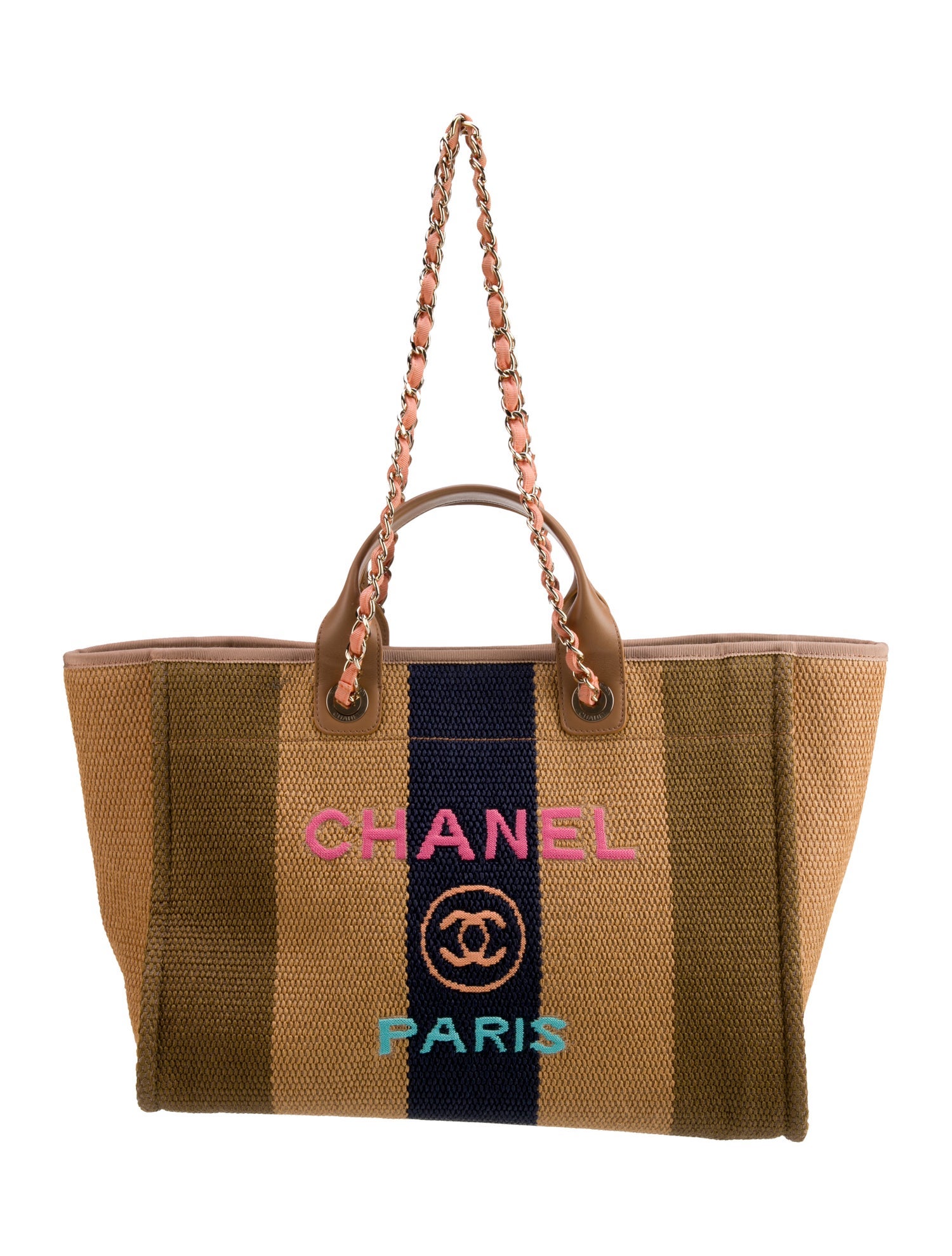 Chanel Medium Raffia Deauville Tote