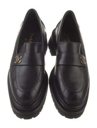Chanel 2023 Interlocking CC Logo Loafers