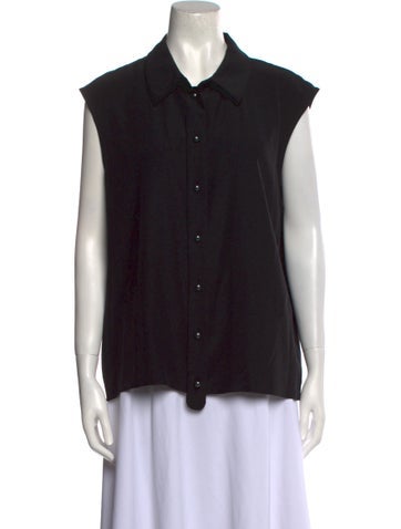 Chanel Tops 2015 Silk Button-Up Top Us16, Fr48 | XXL