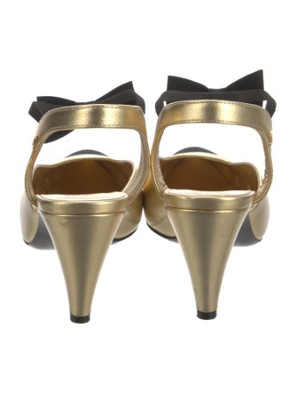 Chanel 2020 Interlocking CC Logo Slingback Pumps