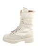 Chanel 2022 Interlocking CC Logo Combat Boots