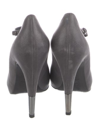 Chanel Interlocking CC Logo Leather T-Strap Pumps