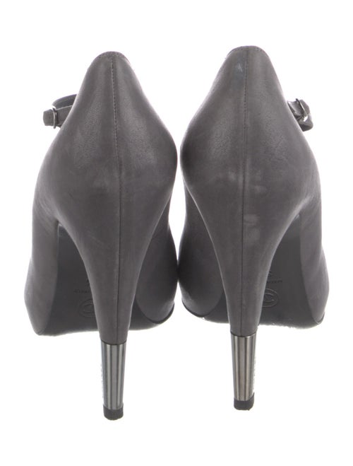 Chanel Interlocking CC Logo Leather T-Strap Pumps