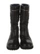 Chanel 2010 Interlocking CC Logo Moto Boots