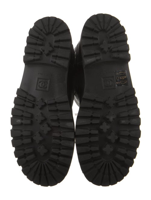 Chanel 2010 Interlocking CC Logo Moto Boots