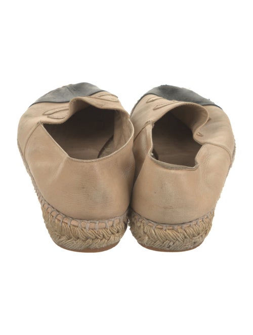 Chanel Interlocking CC Logo Leather Espadrilles