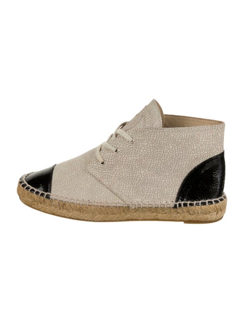 Chanel Embossed Leather Printed Espadrilles