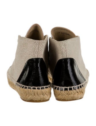 Chanel Embossed Leather Printed Espadrilles