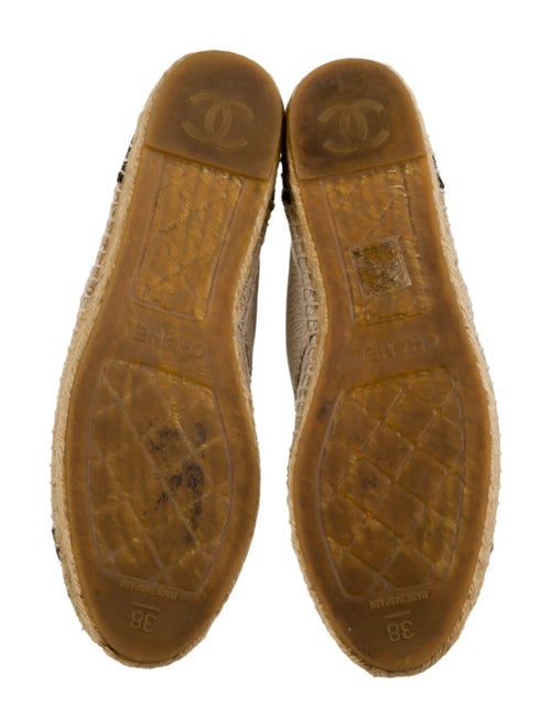 Chanel Embossed Leather Printed Espadrilles