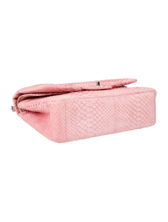 Chanel Classic Jumbo Python Double Flap Bag