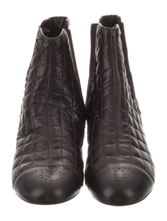 Chanel 2013 Interlocking CC Logo Chelsea Boots