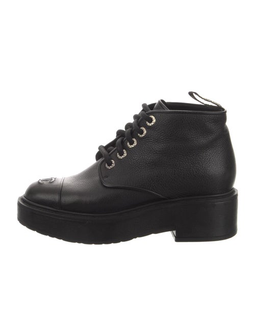 Chanel 2020 Interlocking CC Logo Combat Boots
