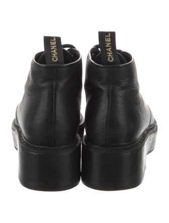 Chanel 2020 Interlocking CC Logo Combat Boots