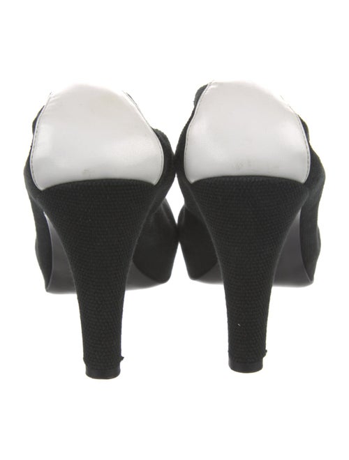 Chanel Interlocking CC Logo Canvas Mules