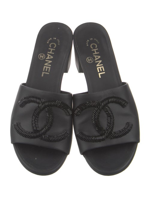 Chanel 2019 Interlocking CC Logo Slides