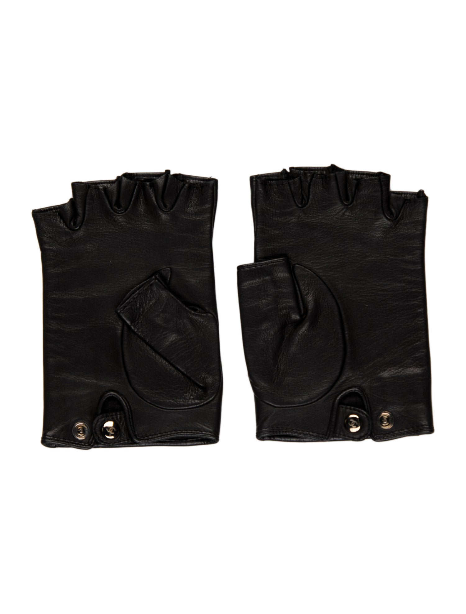 Chanel Tweed Fingerless Gloves