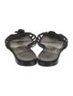 Chanel Interlocking CC Logo Leather Slides